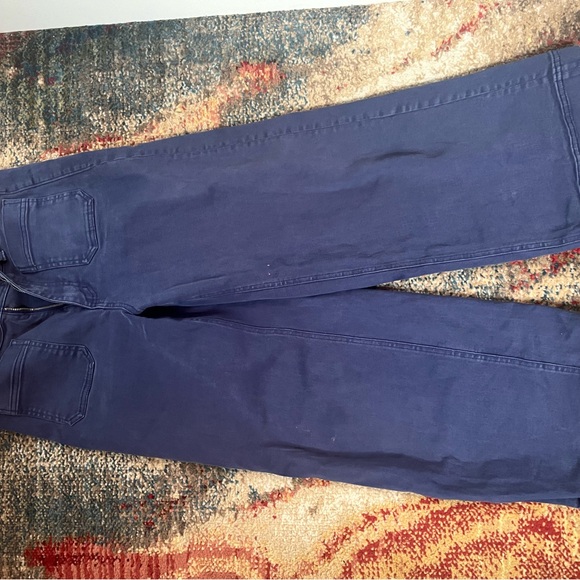 Everlane Organic Wide Leg Pant - Navy (see description for minor damage details) - Picture 7 of 8